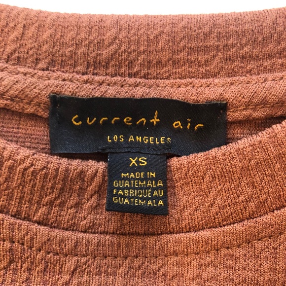 Anthropologie cognac colour puff sleeve button top - Picture 7 of 8